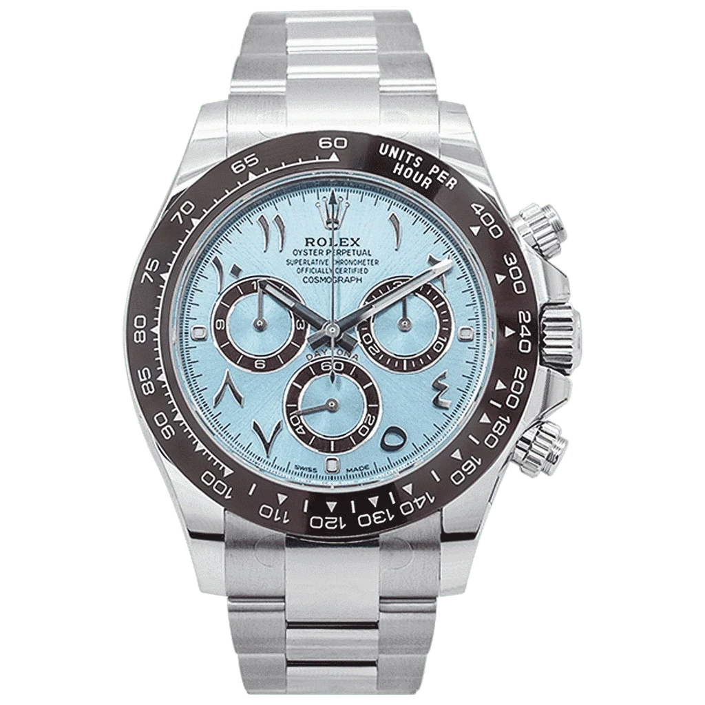 C0SMOGRAPH DAYT0NA SS CERAMIC ROMAN BLUE DIAL 40MM